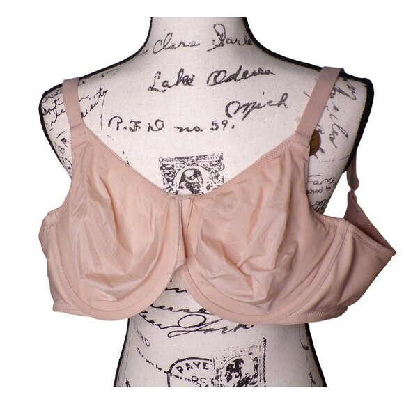 🆕WACOAL Back Appeal Non-padded Underwire Bra 42D Beige #855303 - Picture 10 of 10